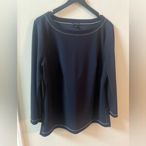 Ann Taylor blouse, navy, size large
